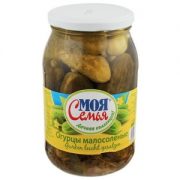 Cucumbers Lightly Salted "Malosoleniye", My Family 860g (SOB)