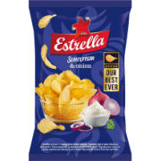 Estrella Sour Cream and Onion Flavour Crisps 140g