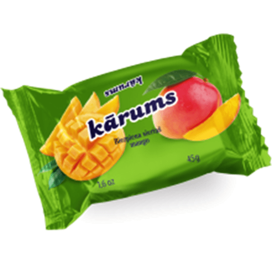 Karums Mango Flavor Glazed Curd Cheese Bar 45g Baltic Food Oxford