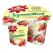 Svalia Cottage Cheese with Strawberries 7% Fat 150g