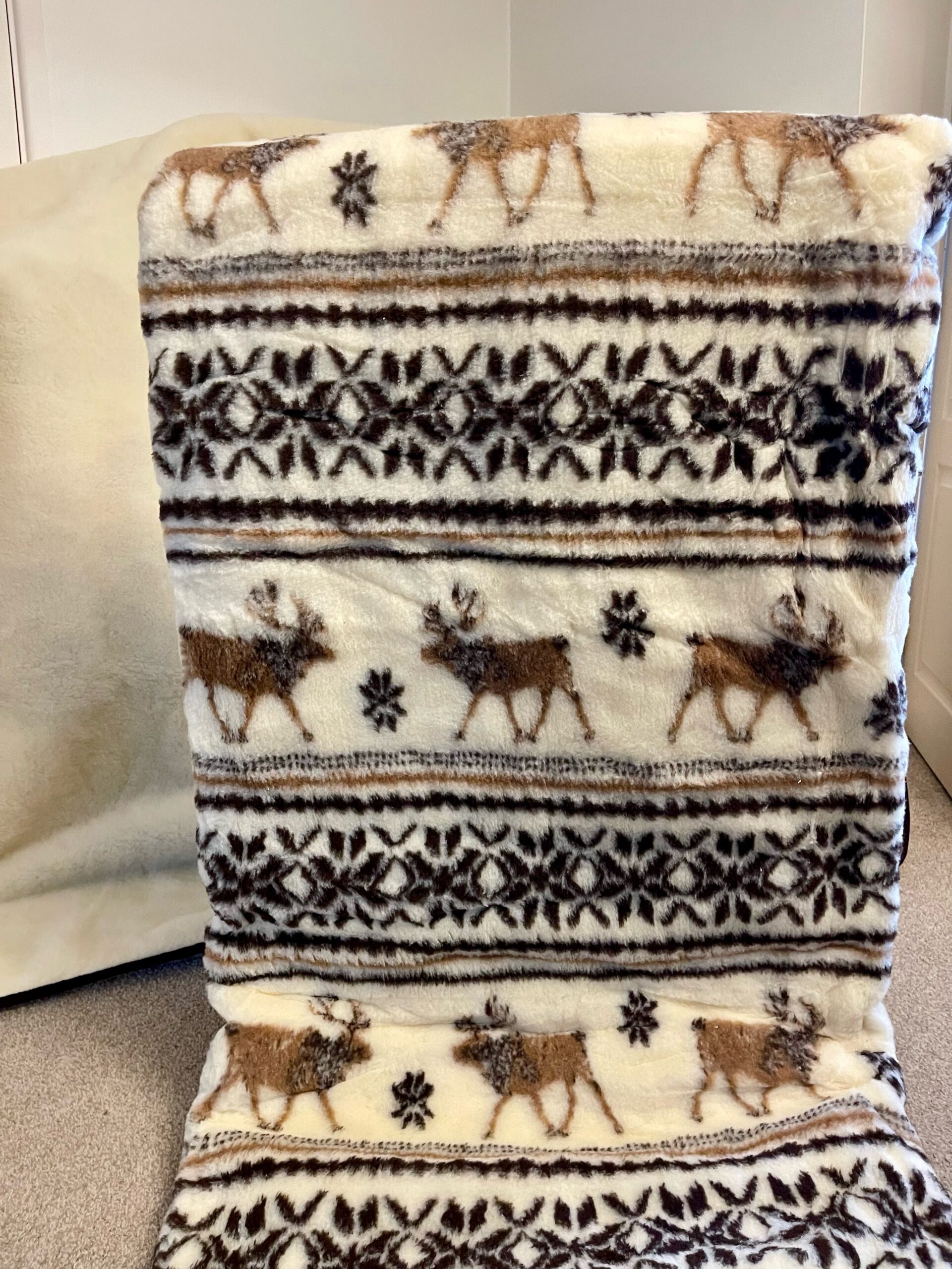Blanket Double Merino Wool, Deers, 200cm x 220 cm Baltic Food Oxford